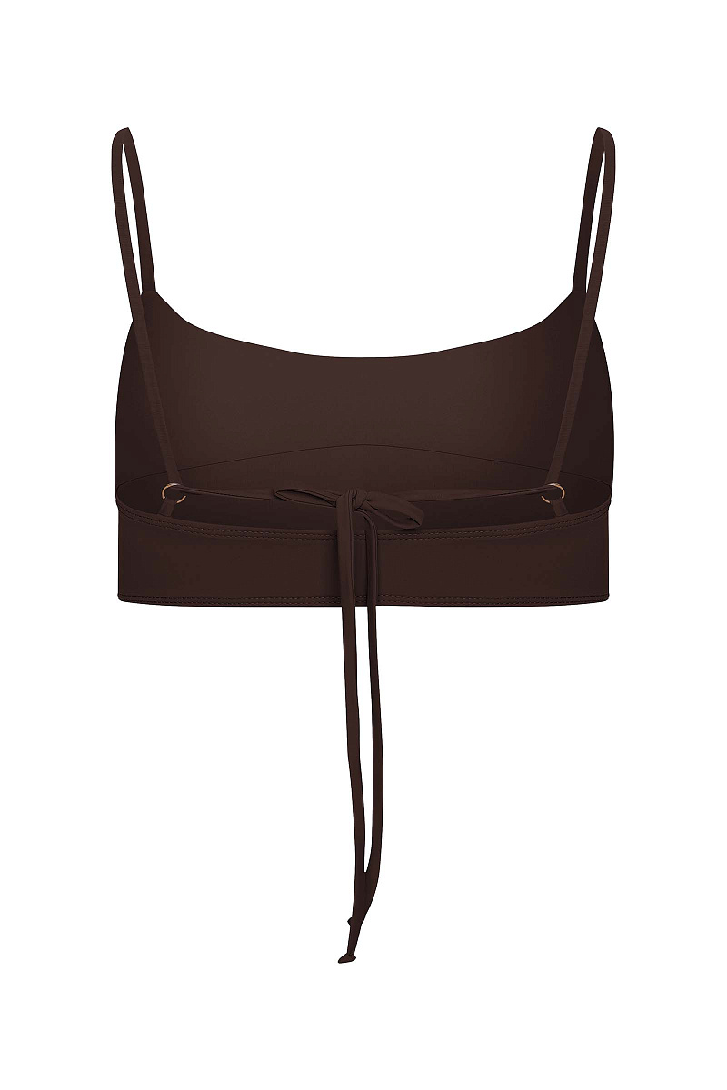 Купальный топ с прямым вырезом Лина 