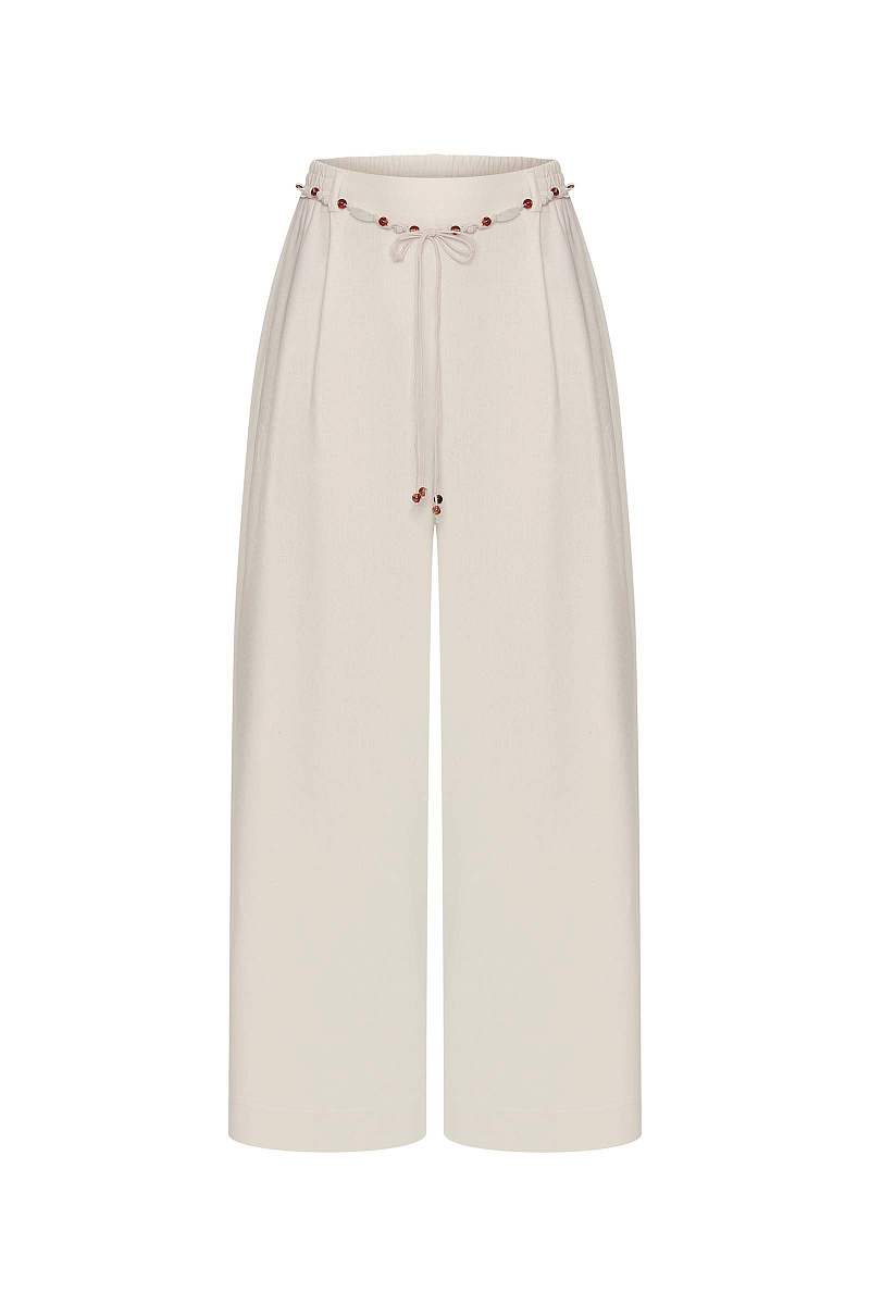 Свободные брюки изо льна