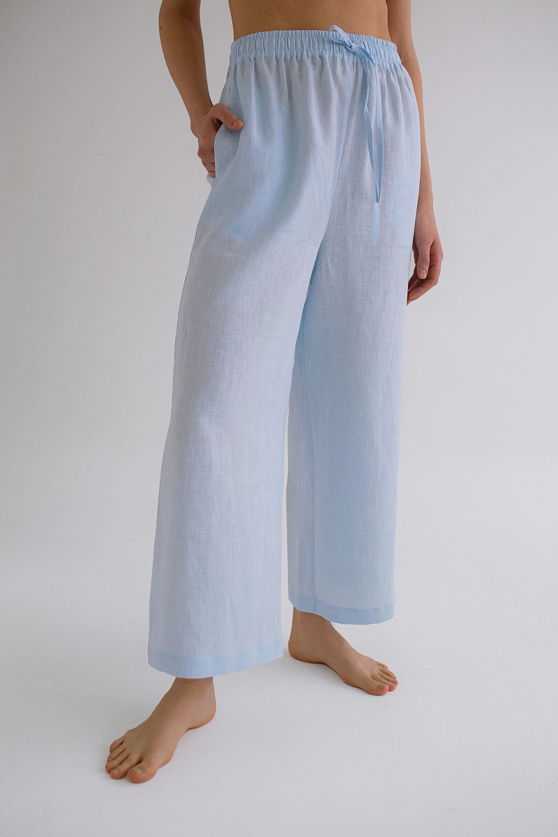 Пижамные брюки изо льна